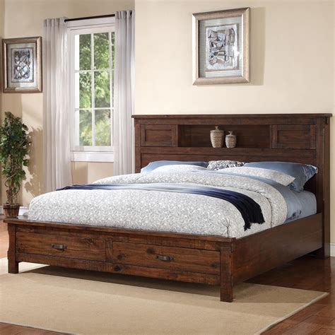 california king storage platform headboard